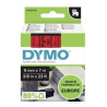 Nastro dymo tipo d1 (9mmx7m) nero/rosso 409170 [s0720720]
