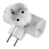 Adattatore polypool con 3 prese grandi standard tedesco e spina schuko