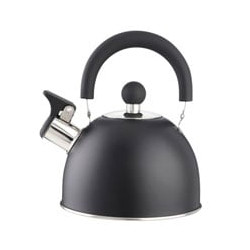 Bollitore eva 1,5l acciaio inox, fischio, manico in bachelite, nero