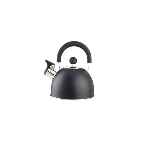 Bollitore eva 1,5l acciaio inox, fischio, manico in bachelite, nero