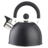 Bollitore eva 1,5l acciaio inox, fischio, manico in bachelite, nero