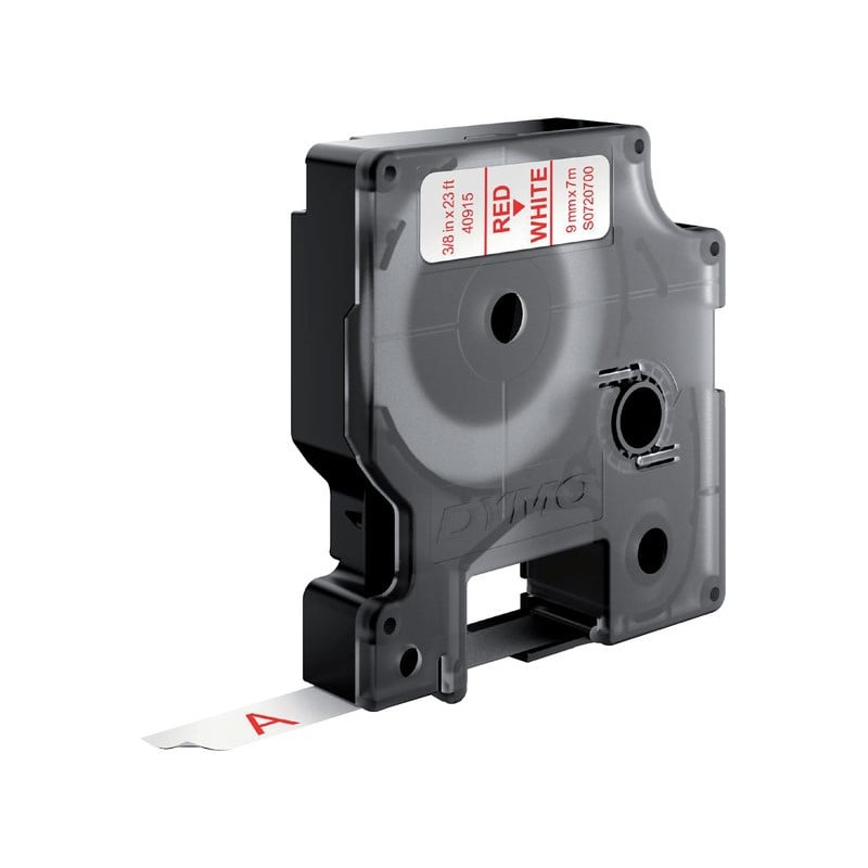 Nastro dymo tipo d1 (9mmx7m) rosso/bianco 409150 [s0720700]