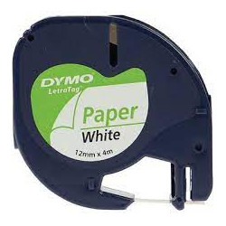 Nastro in carta dymo letratag 12mmx4m bianco 912000 [s0721510]