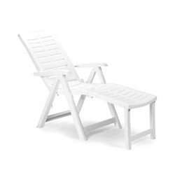Sdraio progaarden ariziona resina pieghevole bianco