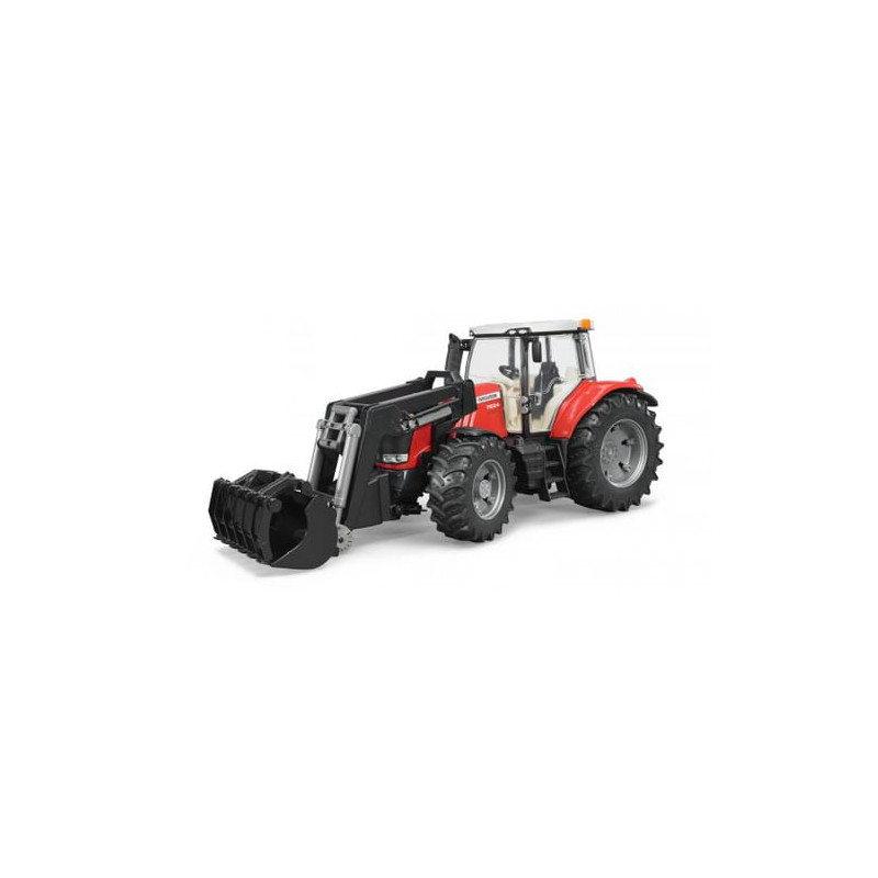 Bruder 03047 trattore massey ferguson con benna