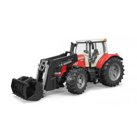 Bruder 03047 trattore massey ferguson con benna