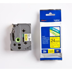 Nastro neratze-651 su fondo giallo pt 9200pc pt 9200dx 24mm [tze-651]