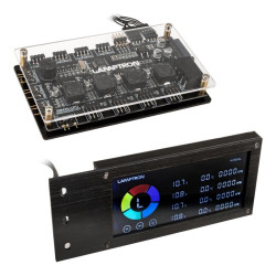 Controller ventole lamptron sm436 led-rgb per pci-slot nero