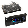 controller ventole lamptron sm436 led-rgb per pci-slot nero