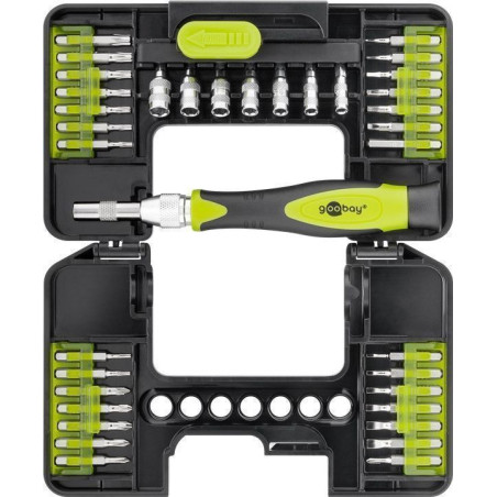 kit mini valigetta 37 cacciaviti di precisione goobay i-tool-37
