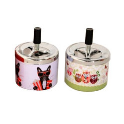 Posacenere girevole sonda in acciaio 9x13cm