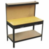 Banco lavoro 120x60 h 94/150 1 cassetto alte 08882 [alte ]