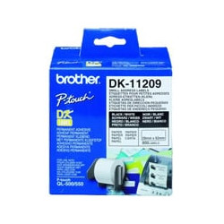 Rotolo 800 etichette 29x62mm nero/bianco in carta [dk-11209]