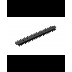 Barra di rame itrack armadi per m/t con 10 fori m6 25x3mm 240mm [309118]