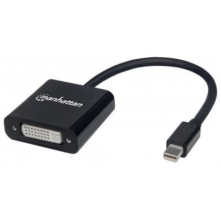 Adattatore manhattan mini displayport m a dvi f 15cm 4k nero
