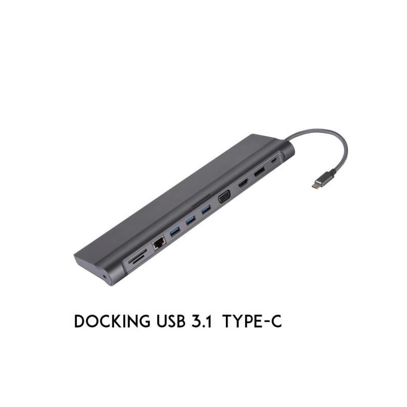 Hub usb 3.1 nilox tipo-c usb/sd/rj45/dp/hdmi oro [nlx-tc-dock1]