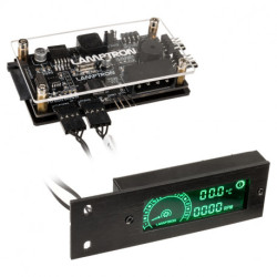 Frontalino multifunzione lamptron tc20 pci rgb led controller e ventole