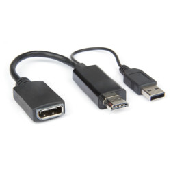 Adattatore hamlet hdmi a displayport 30hz + usb p [xvahdm-dpa]