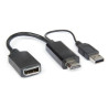 Adattatore hamlet hdmi a displayport 30hz + usb p [xvahdm-dpa]