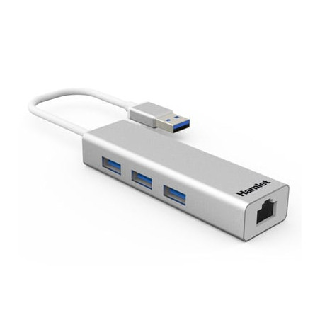 Hub usb hamlet 3 porte usb 3.0 [xhub330lan]