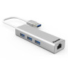 Hub usb hamlet 3 porte usb 3.0 [xhub330lan]