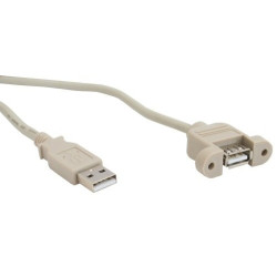 Cavo usb inline da pannello, usb 2.0 type a maschio a usb 2.0 type