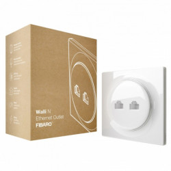 Presa a muro fibaro bianca adsl e ethernet [shfibgnwnethern]