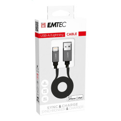 Cavo emtec t700 usb-a a lightning [ecchat700ap]