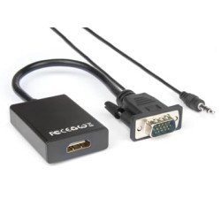 Cavo hamlet vga a hdmi f jack 3.5mm [xvavga-hdma]