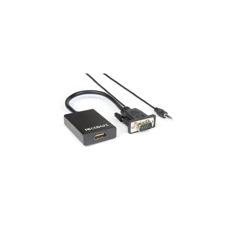 Cavo hamlet vga a hdmi f jack 3.5mm [xvavga-hdma]