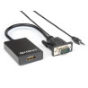 Cavo hamlet vga a hdmi f jack 3.5mm [xvavga-hdma]