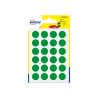 Etichette rotonde avery cf168bollini 15mm 7 fogli verde 168pz [psa15v]