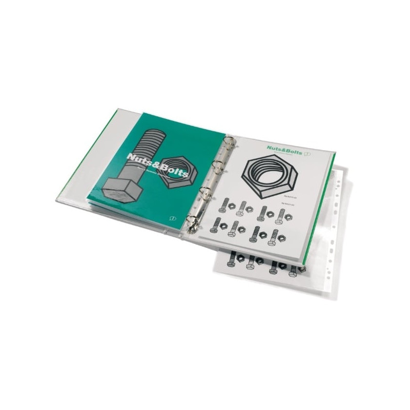 Scatola 25 pouches 75mic 228x303mm lucido pre-forata [3747515]