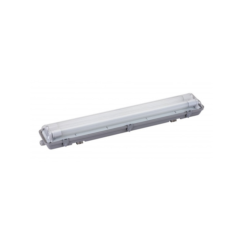 Plafoniera rettangolare stagna 2 tubi cm 60 kai [kai ]