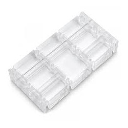 Terminale ek water blocks ek-scalar quad 2-slot bianco/trasparent