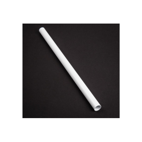 Tubo bitspower none rigido in ottone con smusso 300mm bianco