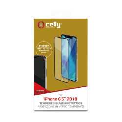 Vetro proteggischermo celly 3d glass per iphone xs max nero [3dglass999bk]