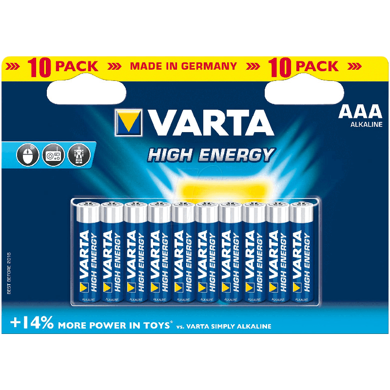 Pile varta cf10 energy aaa alcalina [4103229491]