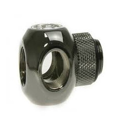 Adattatore bitspower q da g1/4 a 3x ig 1/4" girevole blu brillante