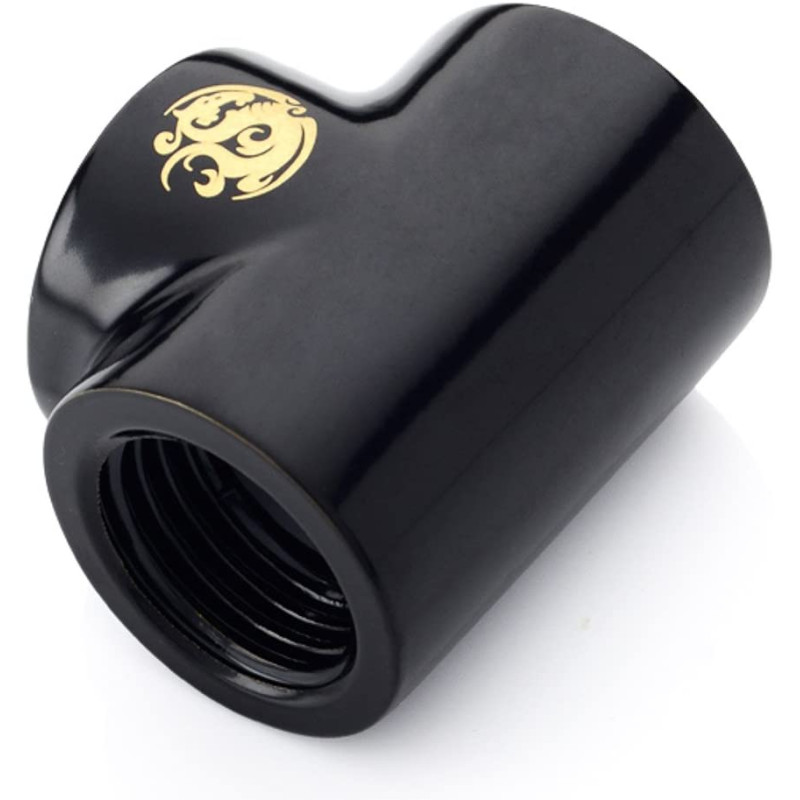 Adattore watercooling bitspower a t 3x ig 1/4" nero carbone