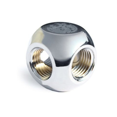 Adattatore watercooling bitspower 3x ig 1/4" nero lucido