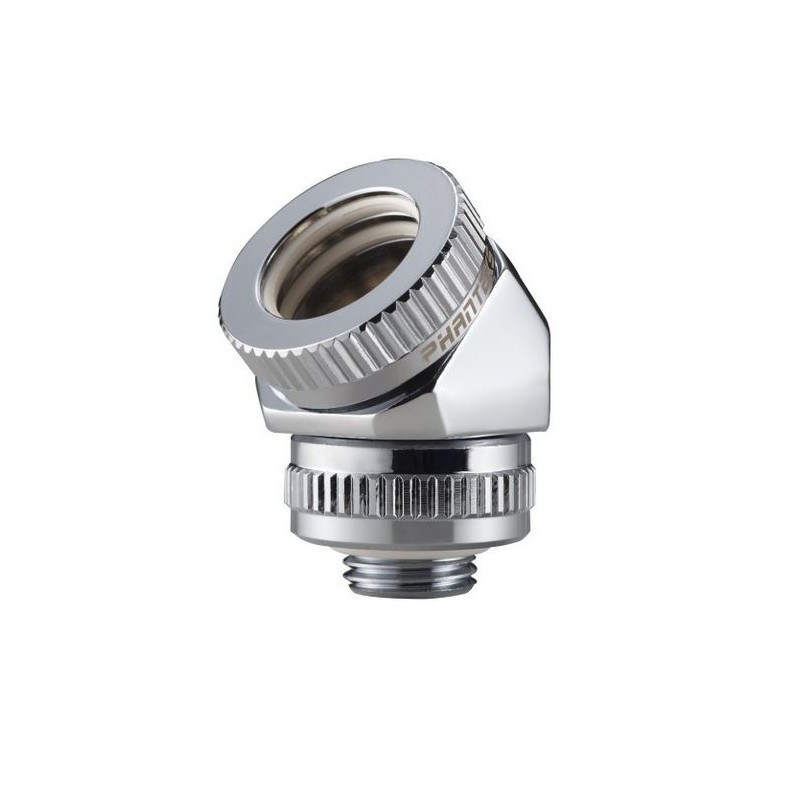 Raccordo rotante watercooling phanteks per tubo rigido 45 gradi 1/4