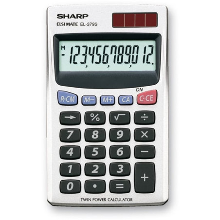 Calcolatrice sharp el 379sb 12 cifre tascabile [el379sb]