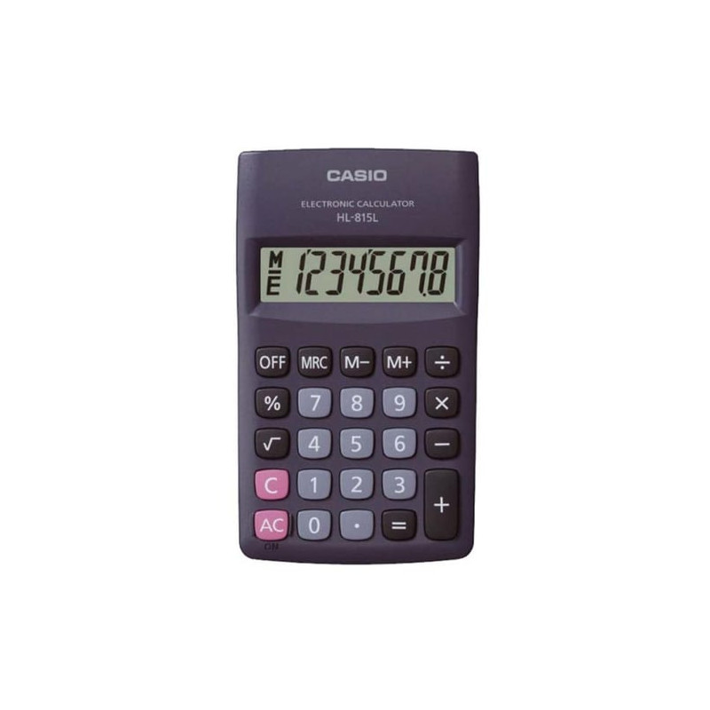 Calcolatrice casio hl-815l bl 8 cifre tascabile [hl815]