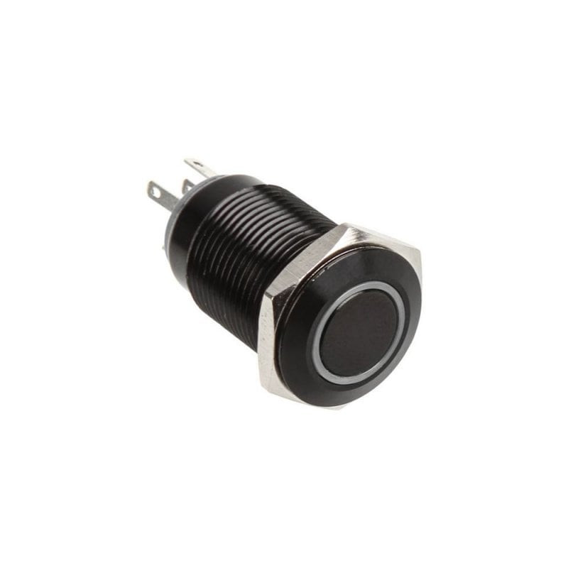 Pulsante dimastech 22mm, silverline dot - rgb