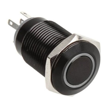 Pulsante dimastech 22mm, silverline dot - rgb