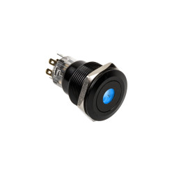 Pulsante dimastech 22mm, blackline dot - rgb