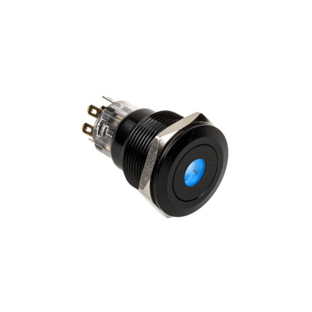 Pulsante dimastech 22mm, blackline dot - rgb