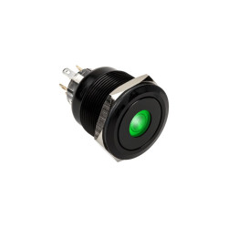 Pulsante dimastech 25mm, blackline dot - rgb