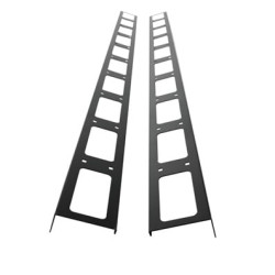 Barra di allacciatura per gestione cavi a rack itrack armadi 34u